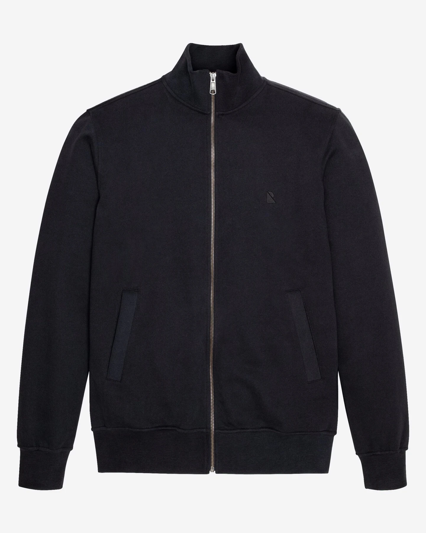 Recolution Herren vegan Sweatjacke Camphor Schwarz – Ansicht 2