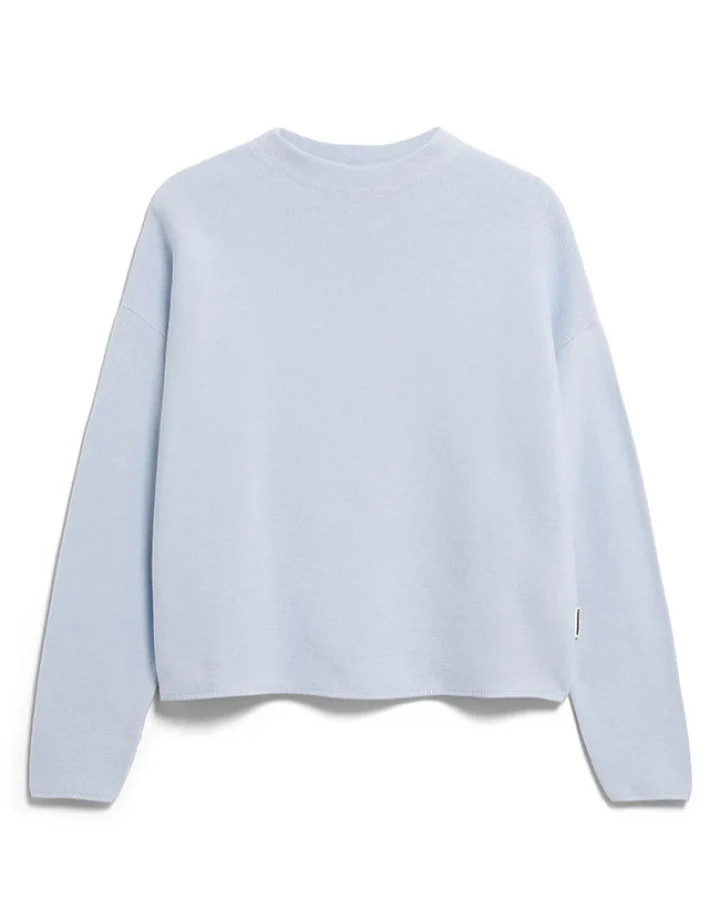 ARMEDANGELS Damen vegan Pullover Merinaa Mist Blue