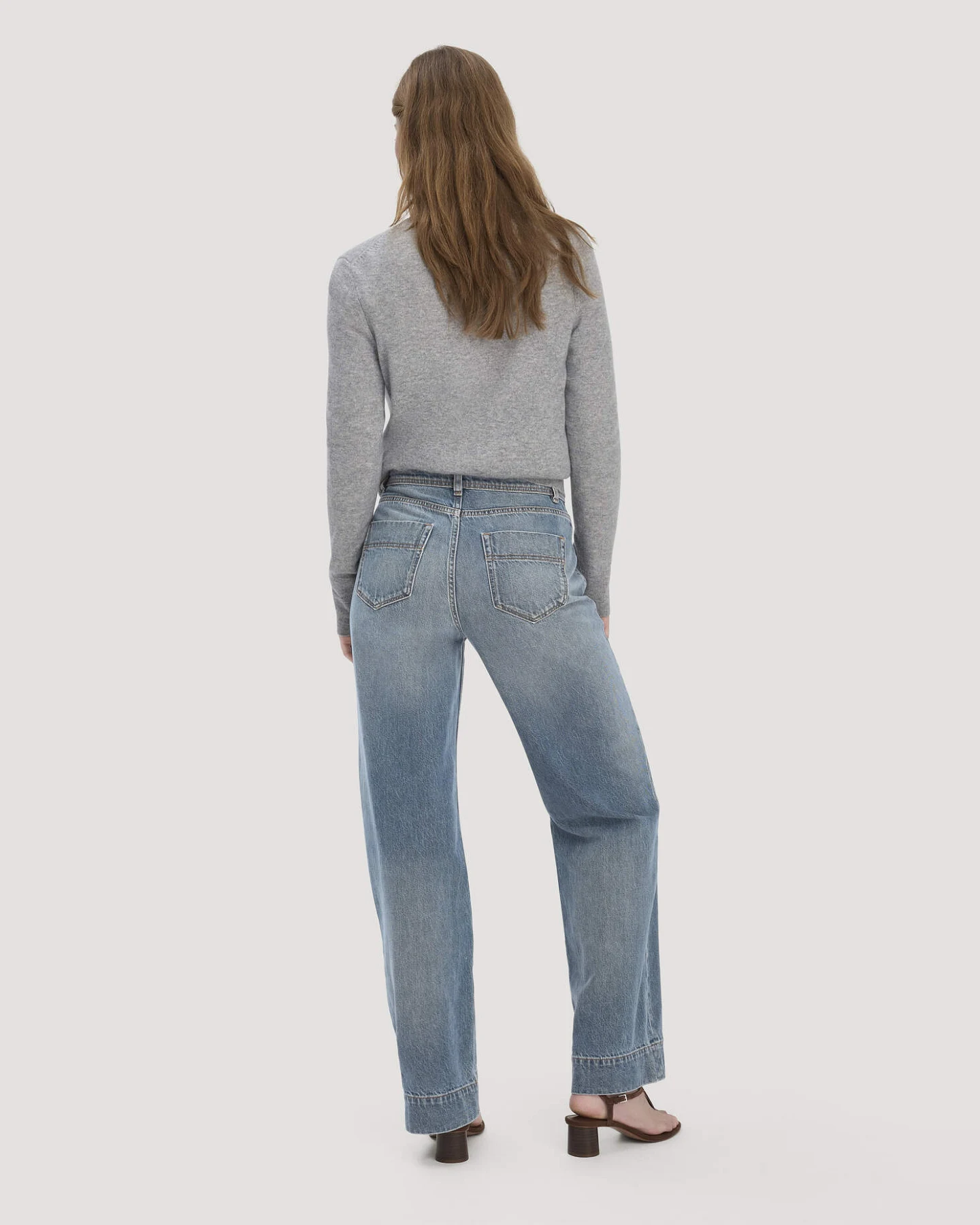 hessnatur Damen Jeans GIERA Straight Relaxed aus Bio-Denim - blau - Größe 29/32 – Ansicht 2