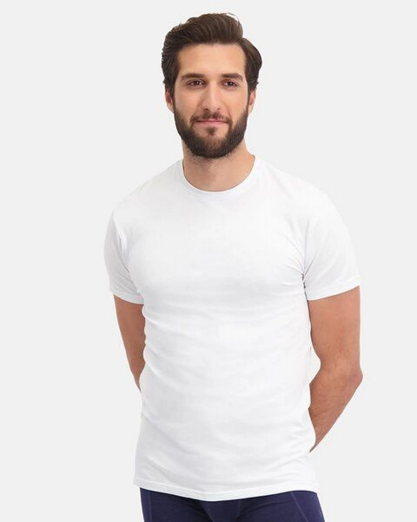 Bamboo Basics Rundhals T-Shirt RUBEN aus Bambusviskose / Biobaumwolle (2er Pack) – Ansicht 2