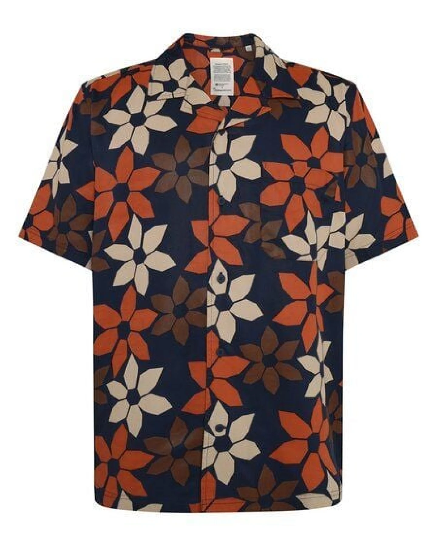 KnowledgeCotton Apparel Kurzärmeliges Hemd mit Blumenprint aus Tencel – Ansicht 4
