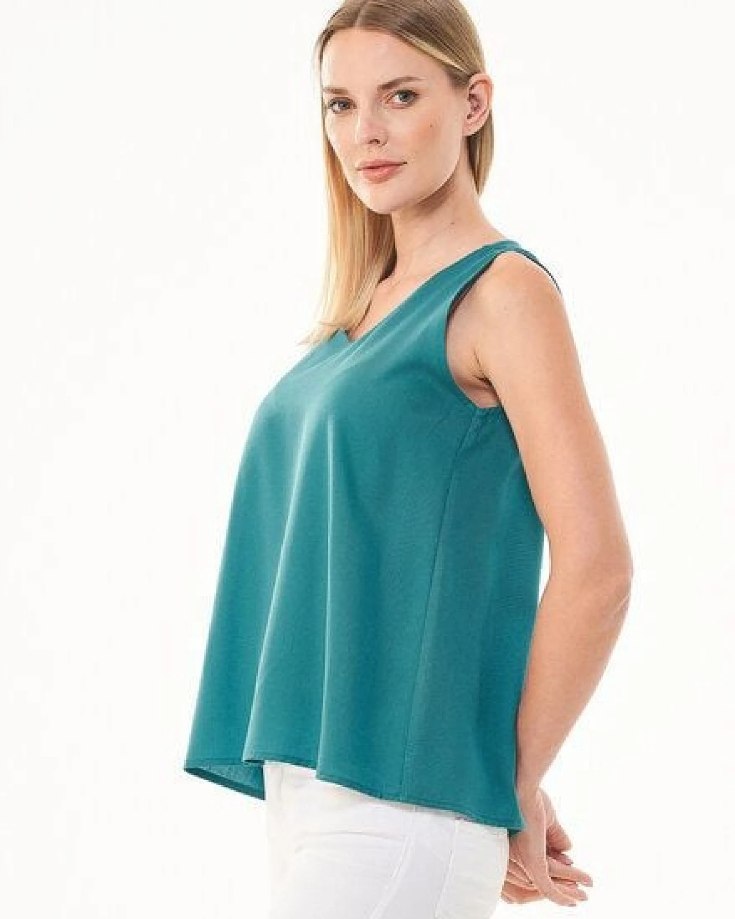 ORGANICATION Ärmellose Bluse aus TENCEL Lyocell – Ansicht 3