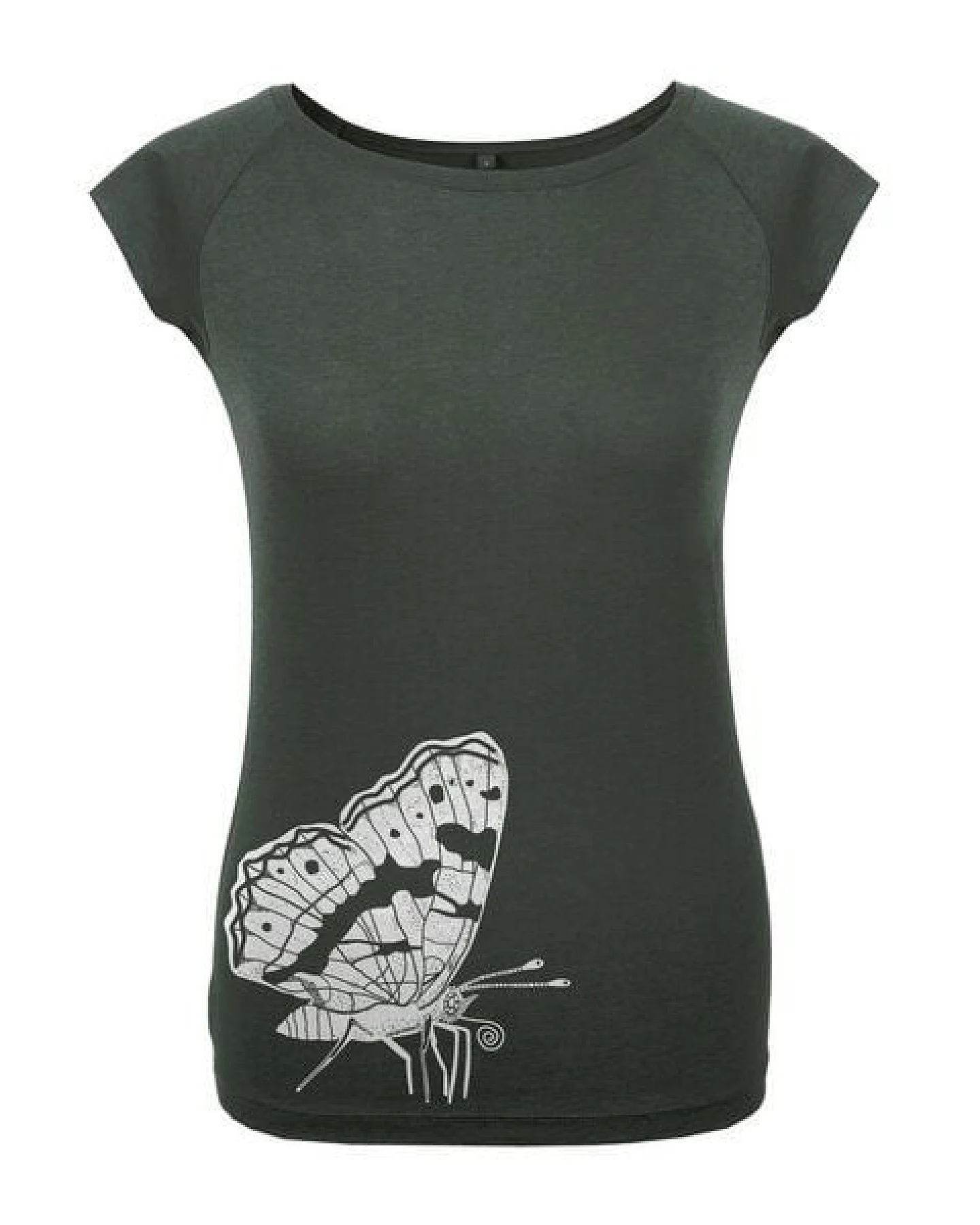HANDGEDRUCKT RESTPOSTEN "Landkärtchen" Bamboo Frauen T-Shirt – Ansicht 2