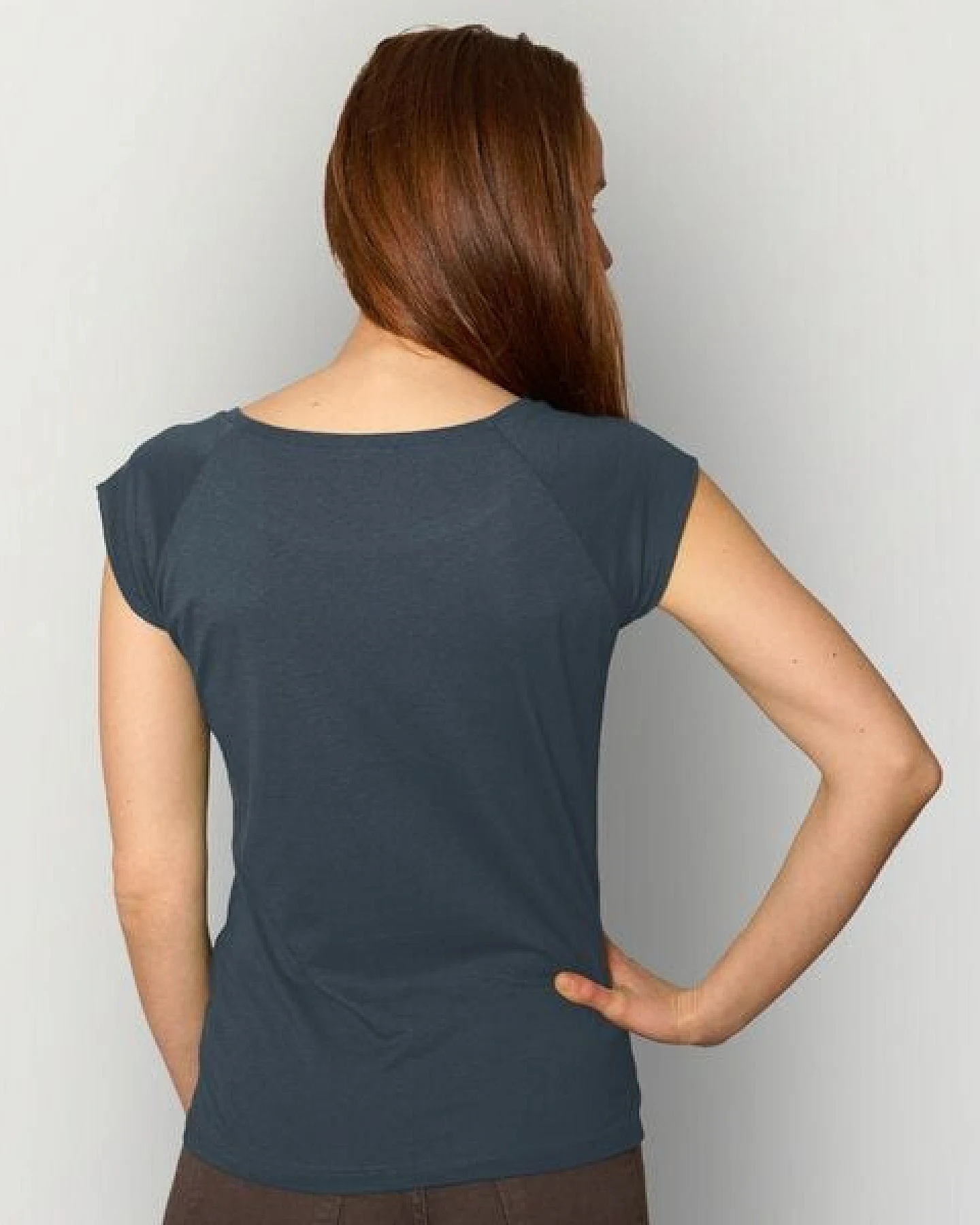 HANDGEDRUCKT RESTPOSTEN "Peace" Bamboo Frauen T-Shirt – Ansicht 2