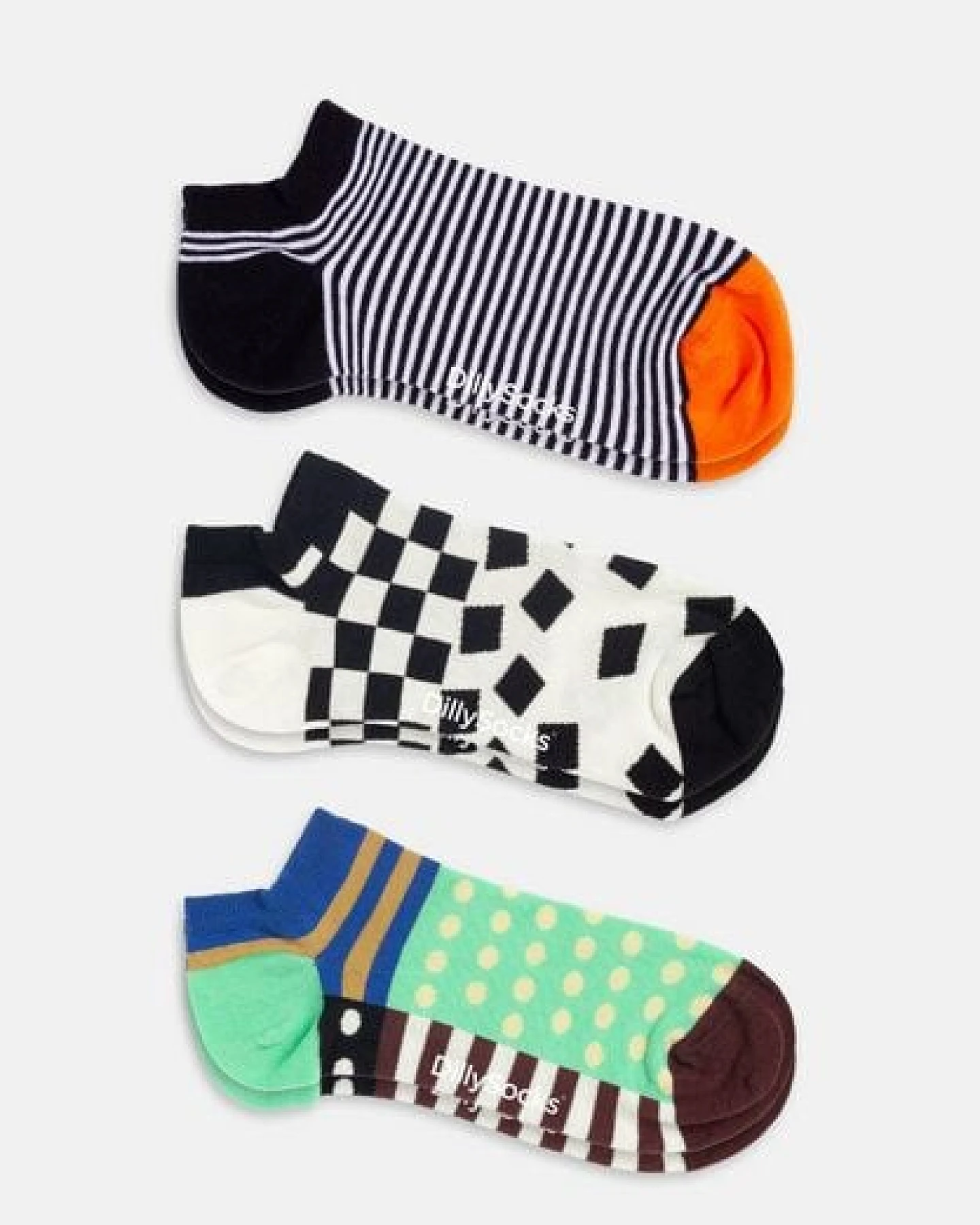 DillySocks Sneakersocken „Short Pattern Club“ – Ansicht 3