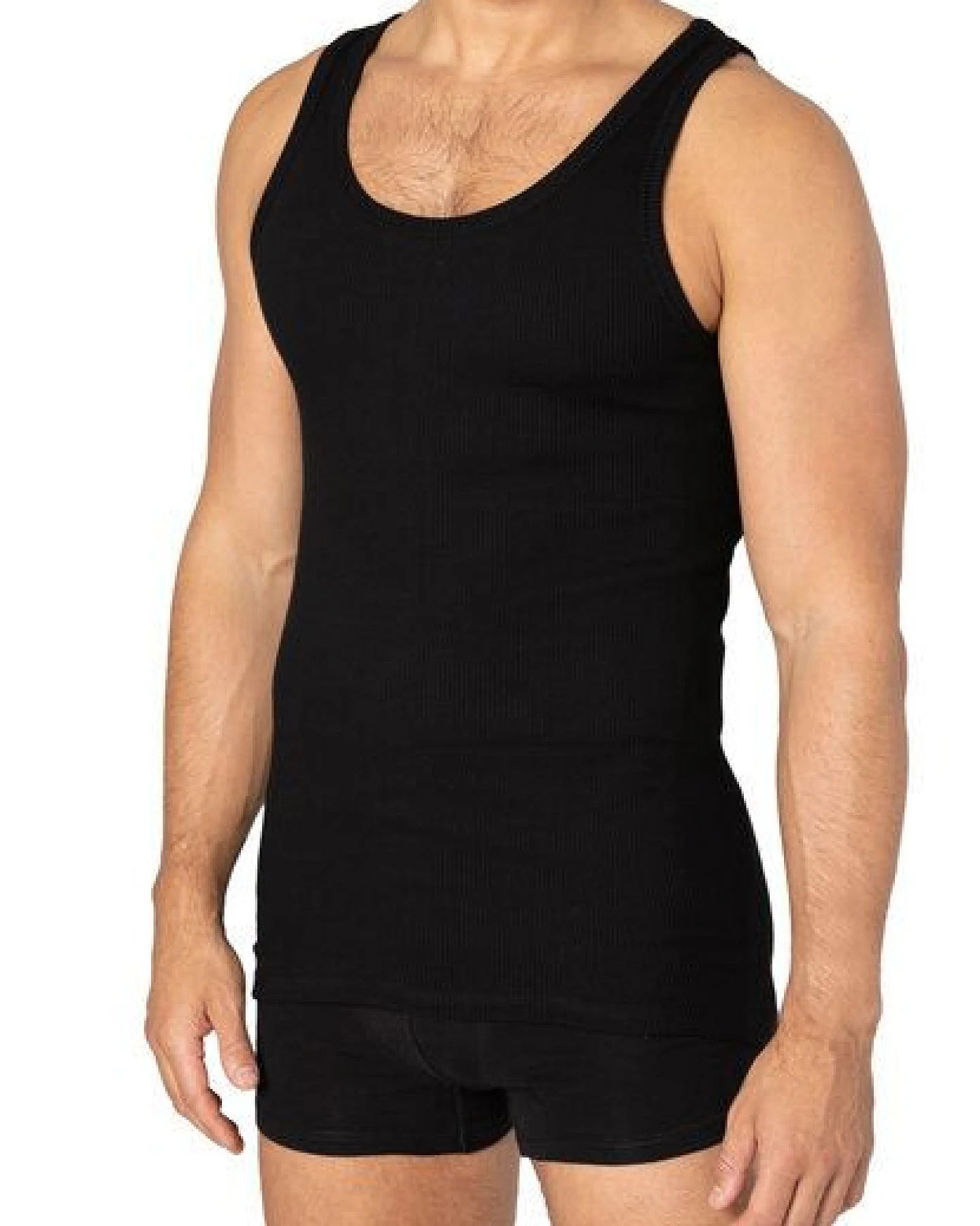 Haasis Bodywear Herren CLASSIC Unterhemd, Doppelripp, 3er Pack – Ansicht 4