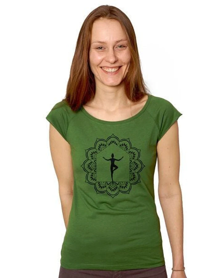 HANDGEDRUCKT RESTPOSTEN "My Home is my Temple" Bamboo Frauen T-Shirt
