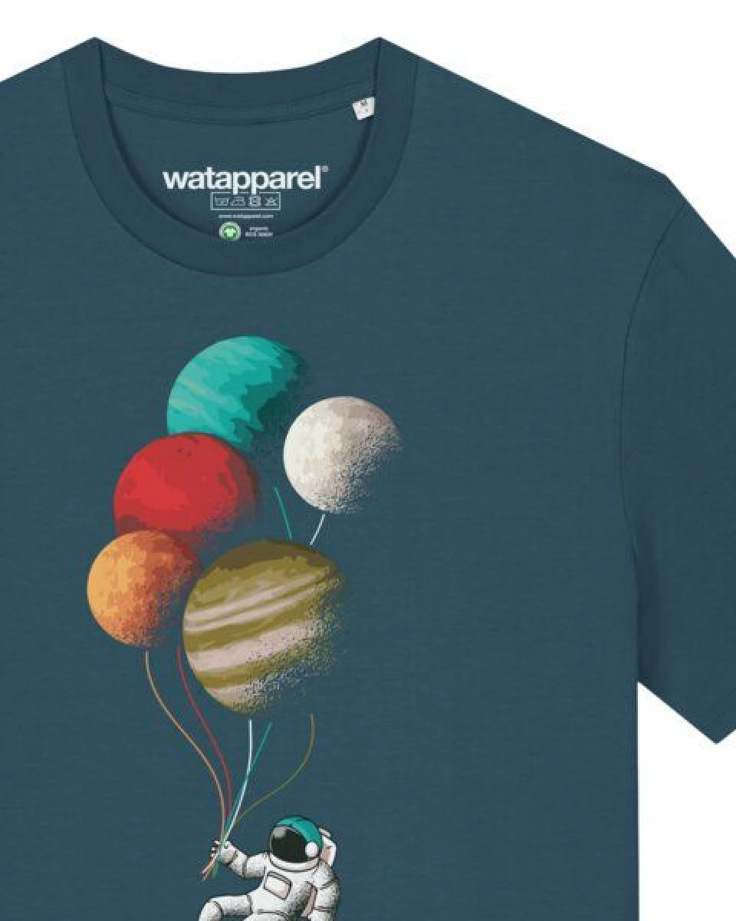 watapparel T-Shirt Unisex Balloon Spaceman – Ansicht 3