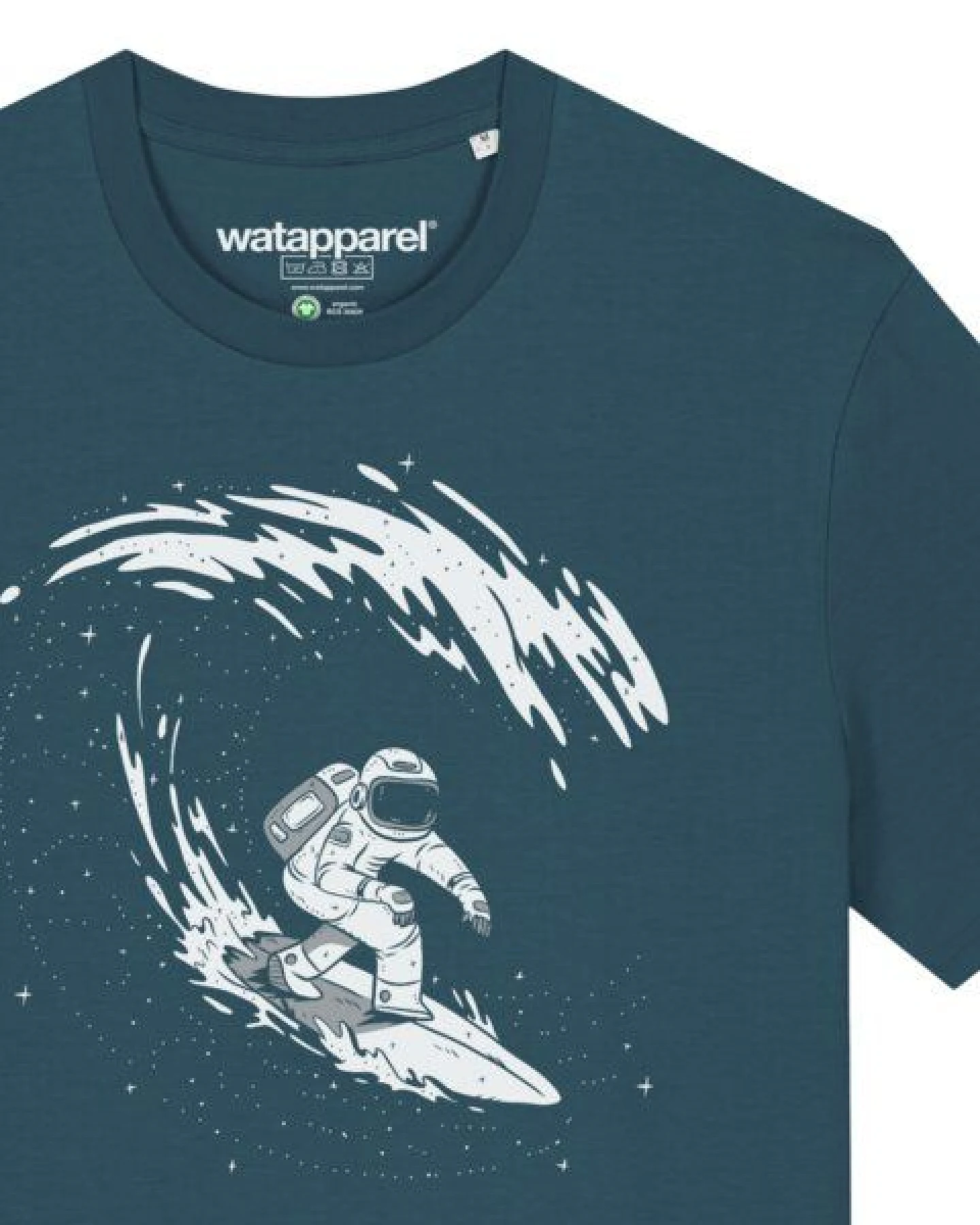watapparel T-Shirt Unisex Surfing Spaceman – Ansicht 3