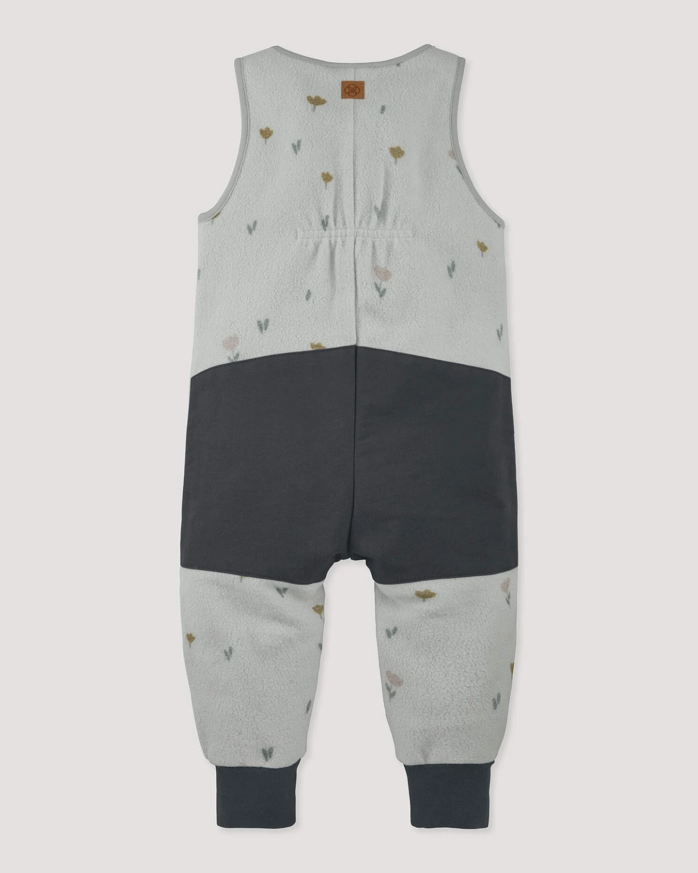 hessnatur Baby Fleece Sommer Overall mit Softshell aus Bio-Baumwolle - grau - Größe 98/104 – Ansicht 2