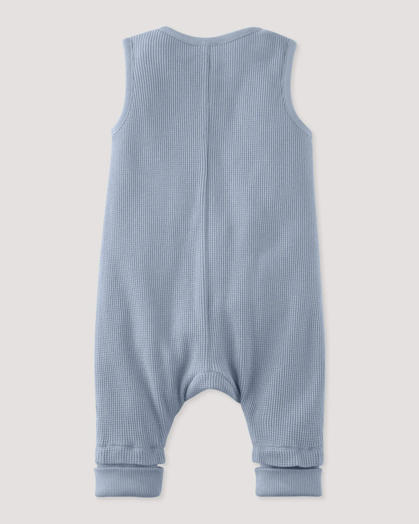 hessnatur Baby Piqué Strampler aus Bio-Baumwolle - blau - Größe 62/68 – Ansicht 2