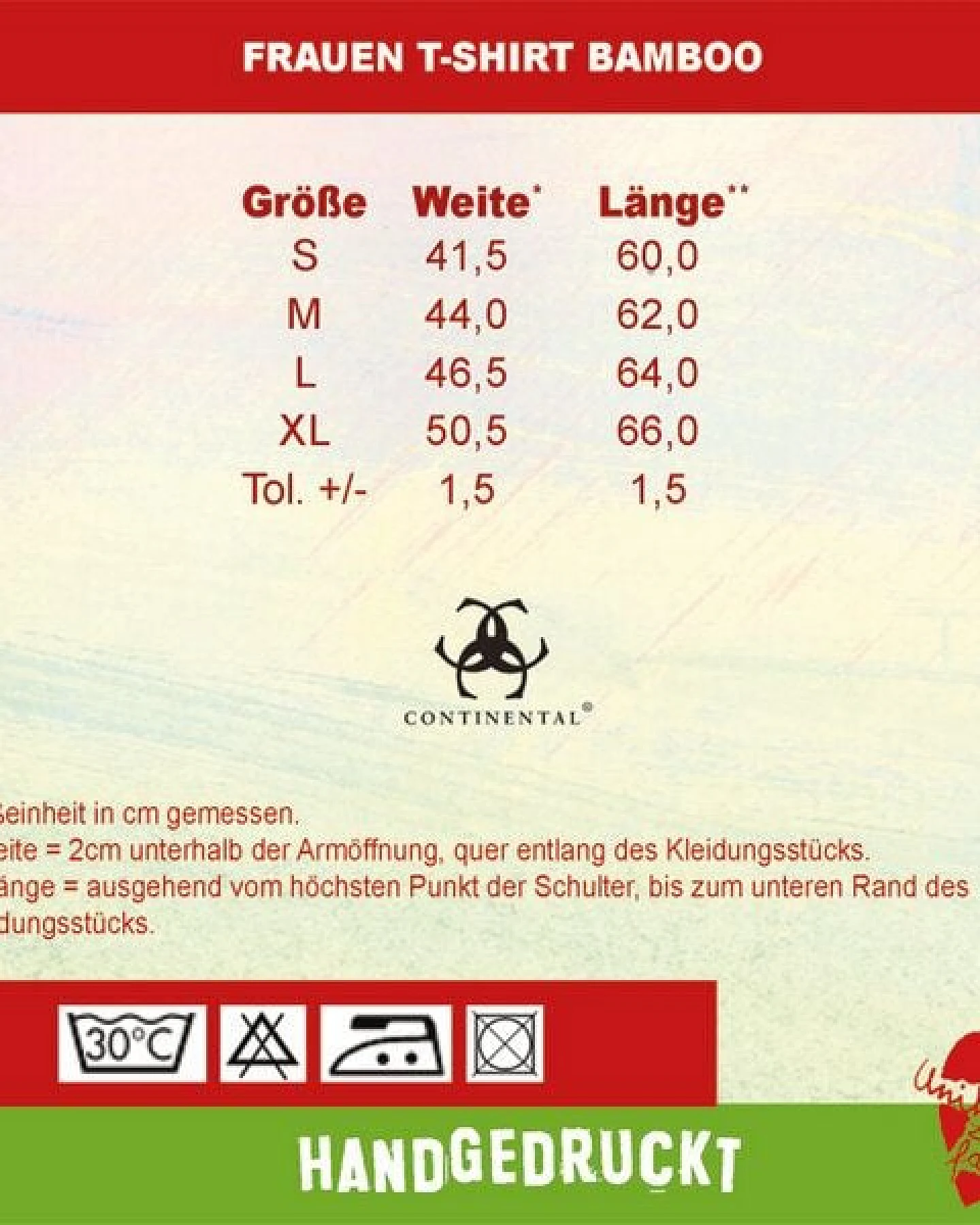 HANDGEDRUCKT RESTPOSTEN "Slowly" Bamboo Frauen T-Shirt – Ansicht 3
