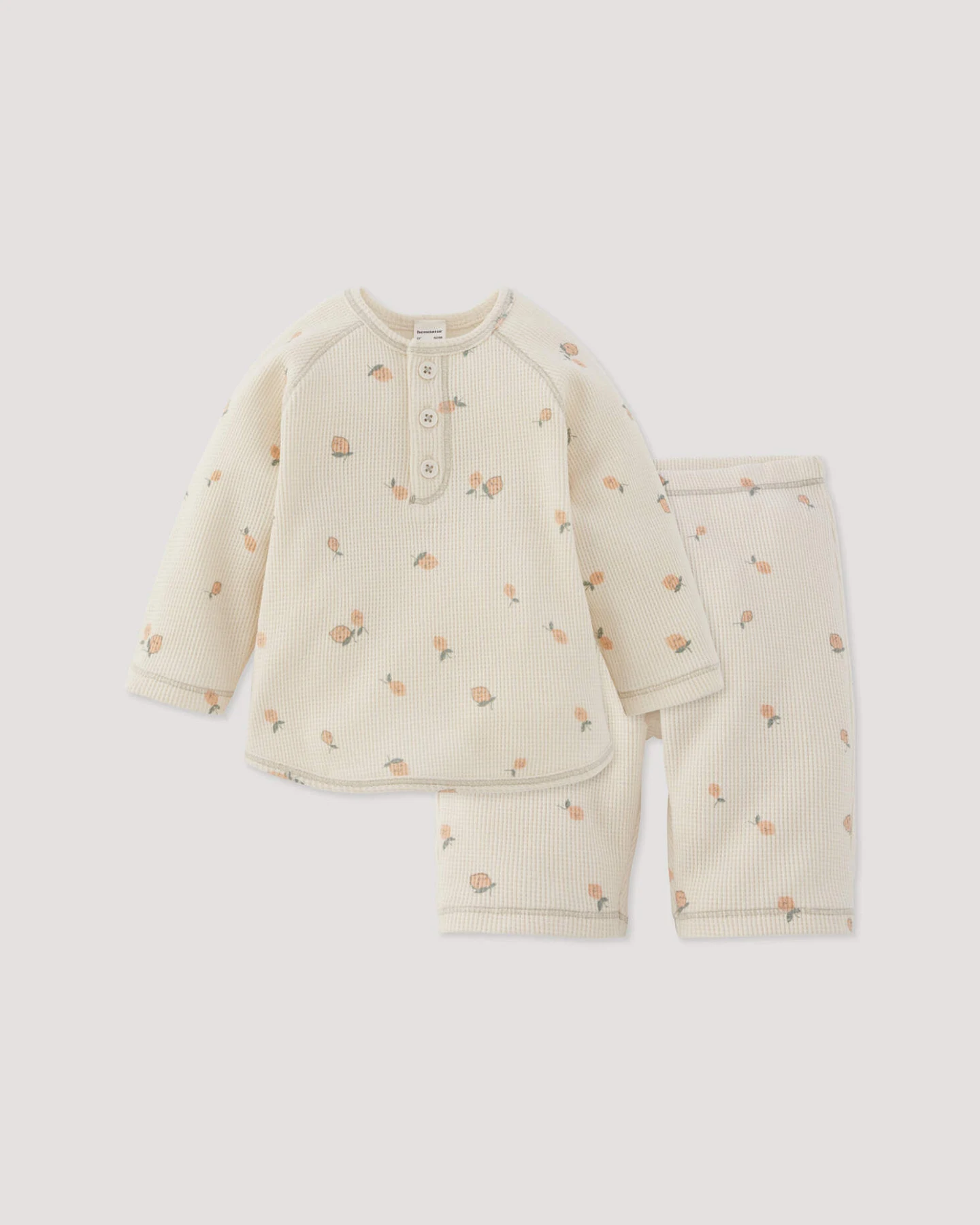 hessnatur Baby Piqué Erstlingsset aus Bio-Baumwolle - natur - Größe 62/68 – Ansicht 2
