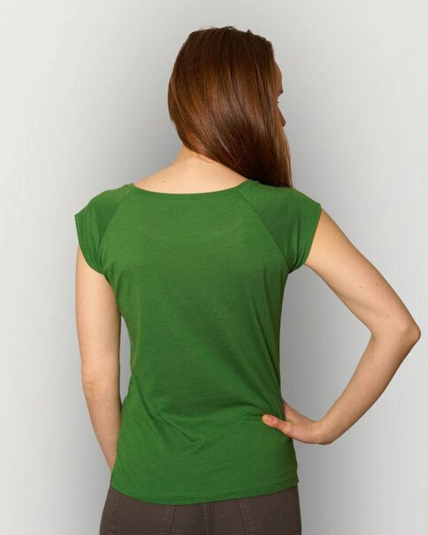 HANDGEDRUCKT RESTPOSTEN "Origami-Kranich" Bamboo Frauen T-Shirt – Ansicht 2