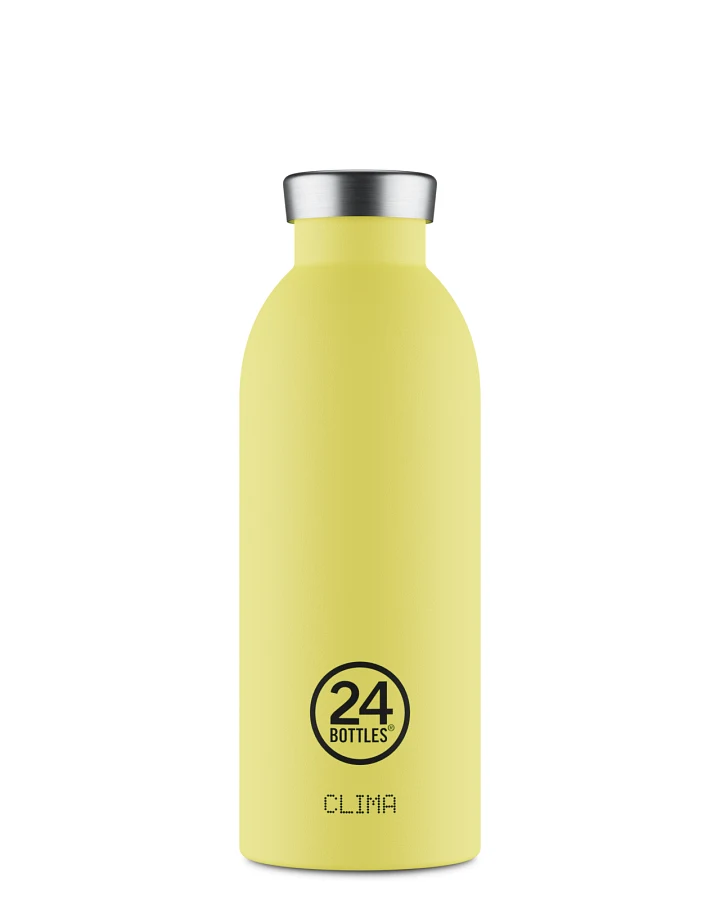 Thermos Trinkflasche aus Edelstahl 500 ml, zitrusfarben, personalisierbar, Clima Bottle Citrus - 24Bottles