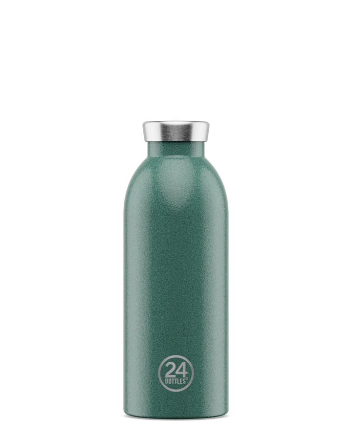 Produktseite: Thermos Trinkflasche aus Edelstahl 500 ml, grün, personalisierbar, Clima Bottle Moss Green - 24Bottles