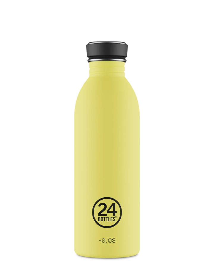 Trinkflasche aus Edelstahl 500 ml, zitrusfarben, personalisierbar, Urban Bottle Citrus - 24Bottles