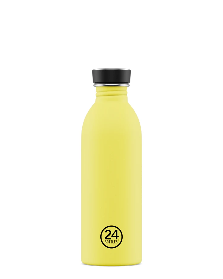 Trinkflasche aus Edelstahl 500 ml, zitrusfarben, personalisierbar, Urban Bottle Citrus - 24Bottles