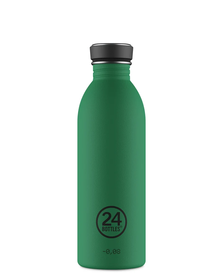 Trinkflasche aus Edelstahl 500 ml, grün, personalisierbar, Urban Bottle Emerald Green - 24Bottles