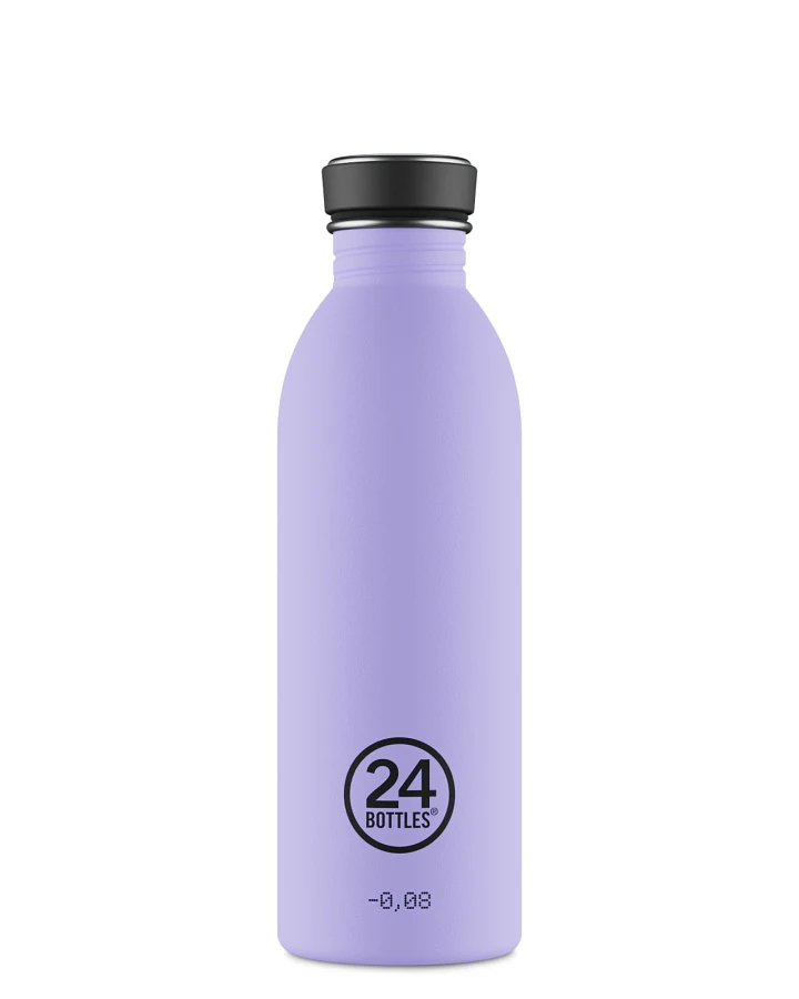 Trinkflasche aus Edelstahl 500 ml, lila, personalisierbar, Urban Bottle Erica - 24Bottles