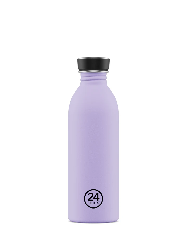 Trinkflasche aus Edelstahl 500 ml, lila, personalisierbar, Urban Bottle Erica - 24Bottles