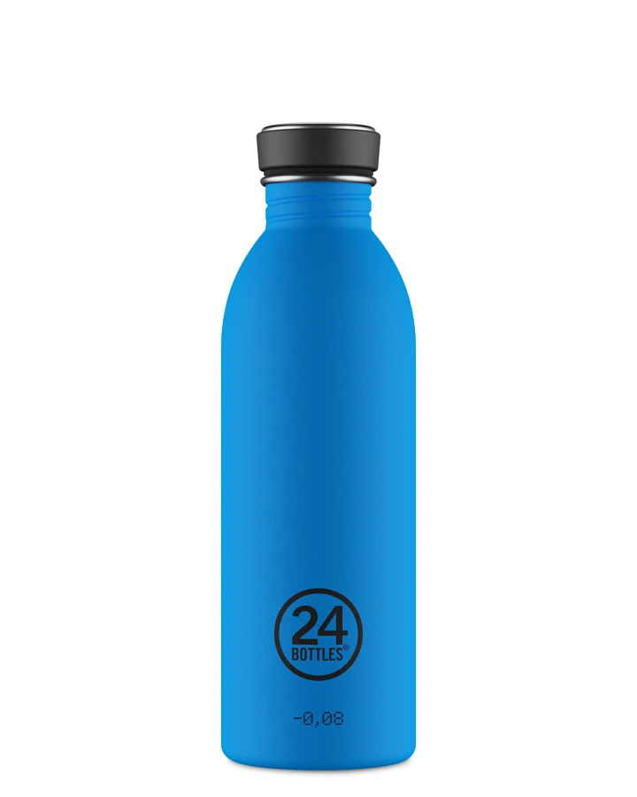 Trinkflasche aus Edelstahl 500 ml, blau, personalisierbar, Urban Bottle Pacific Beach - 24Bottles