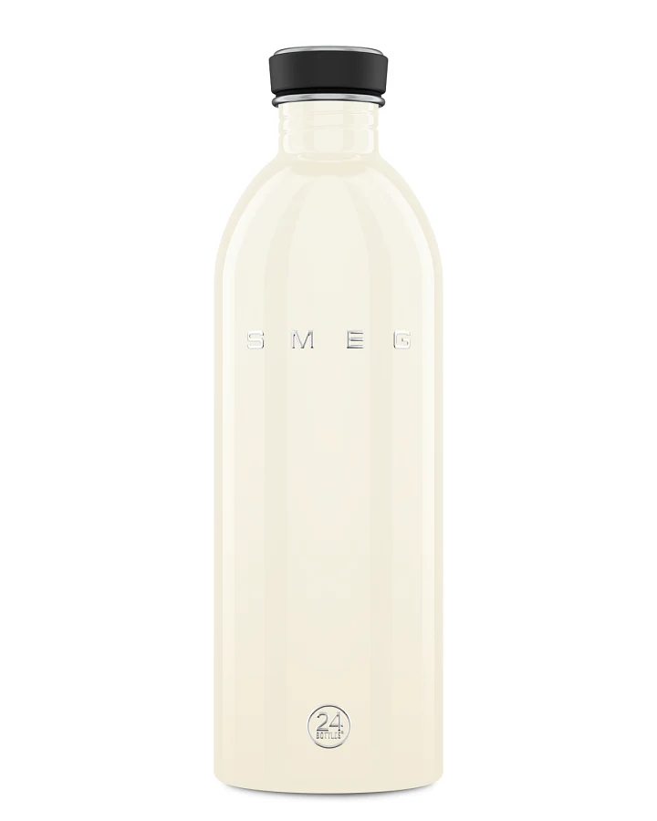 Trinkflasche aus Edelstahl 1000 ml, , Urban Bottle SMEG x 24Bottles Cream - 24Bottles