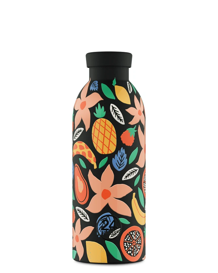 Thermos Trinkflasche aus Edelstahl 500 ml, , Clima Bottle Tropical Noir - 24Bottles