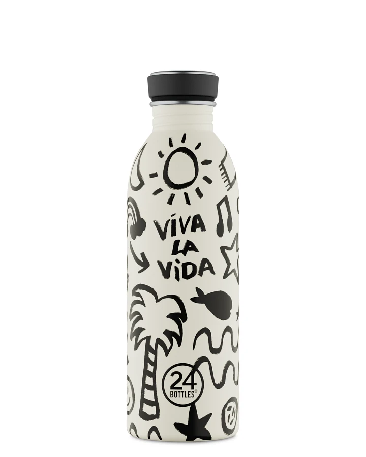 Trinkflasche aus Edelstahl 500 ml, , Urban Bottle Viva la Vida - 24Bottles