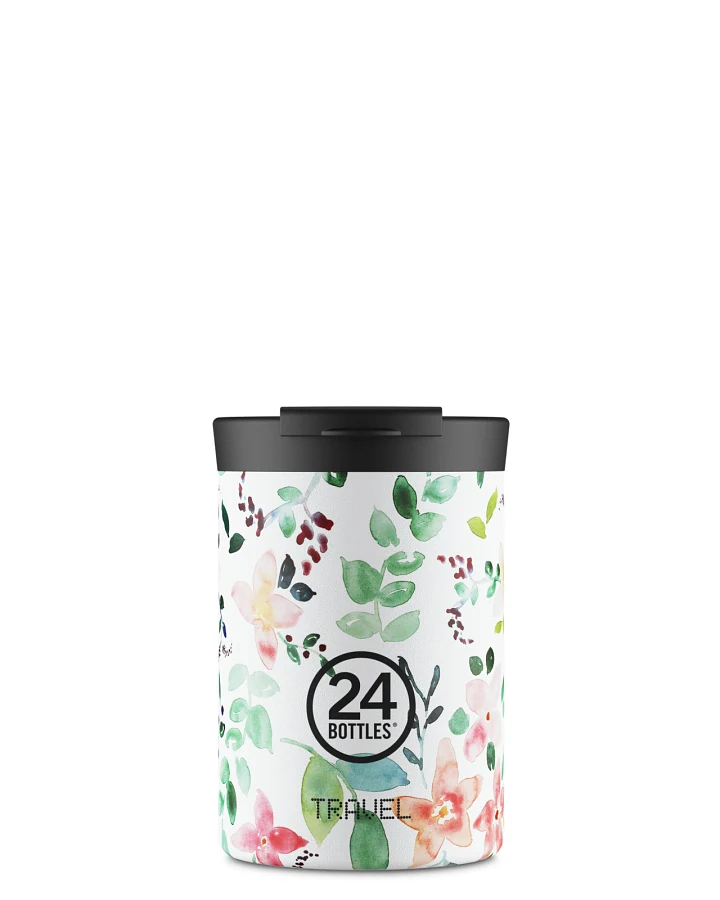 Thermos Becher to go, Isolierbecher 350 ml, , mit Blumenmuster, Travel Tumbler Little Buds - 24Bottles