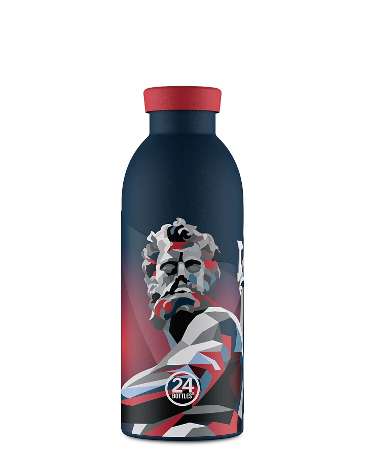 Thermos Trinkflasche aus Edelstahl 500 ml, blau, Clima Bottle BFC x 24Bottles - 24Bottles