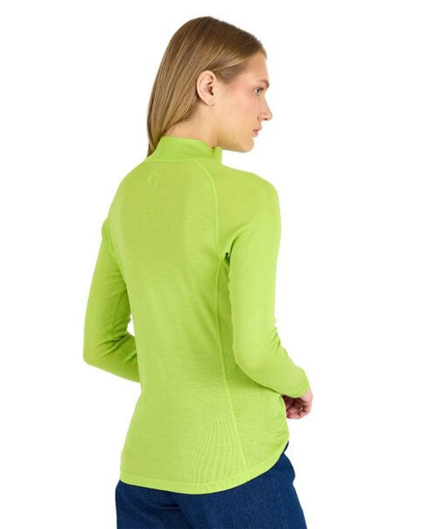 Woolona Merino Langarmshirt Damen - VEGA - 100% Merinowolle (Zip) – Ansicht 3
