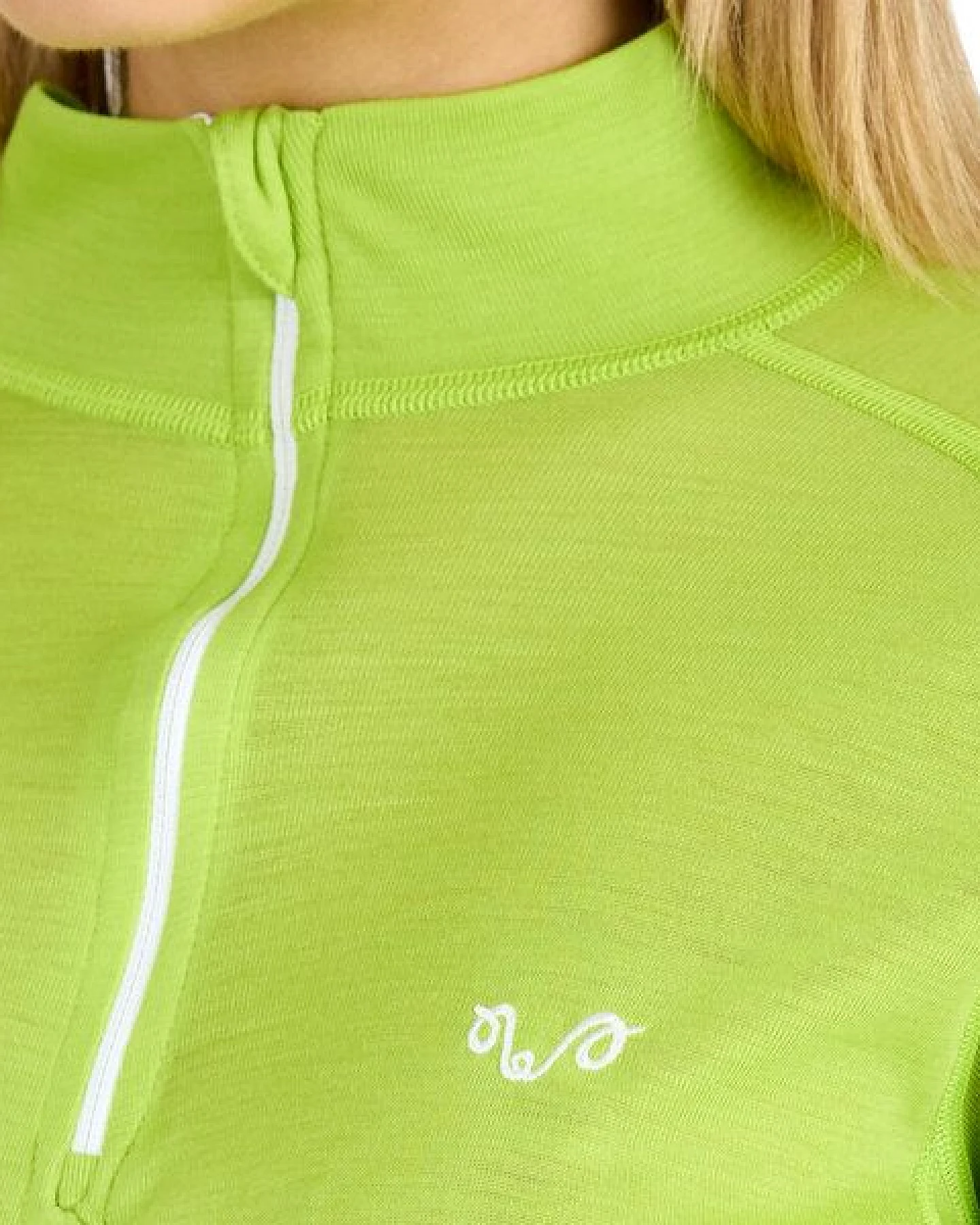 Woolona Merino Langarmshirt Damen - VEGA - 100% Merinowolle (Zip) – Ansicht 2