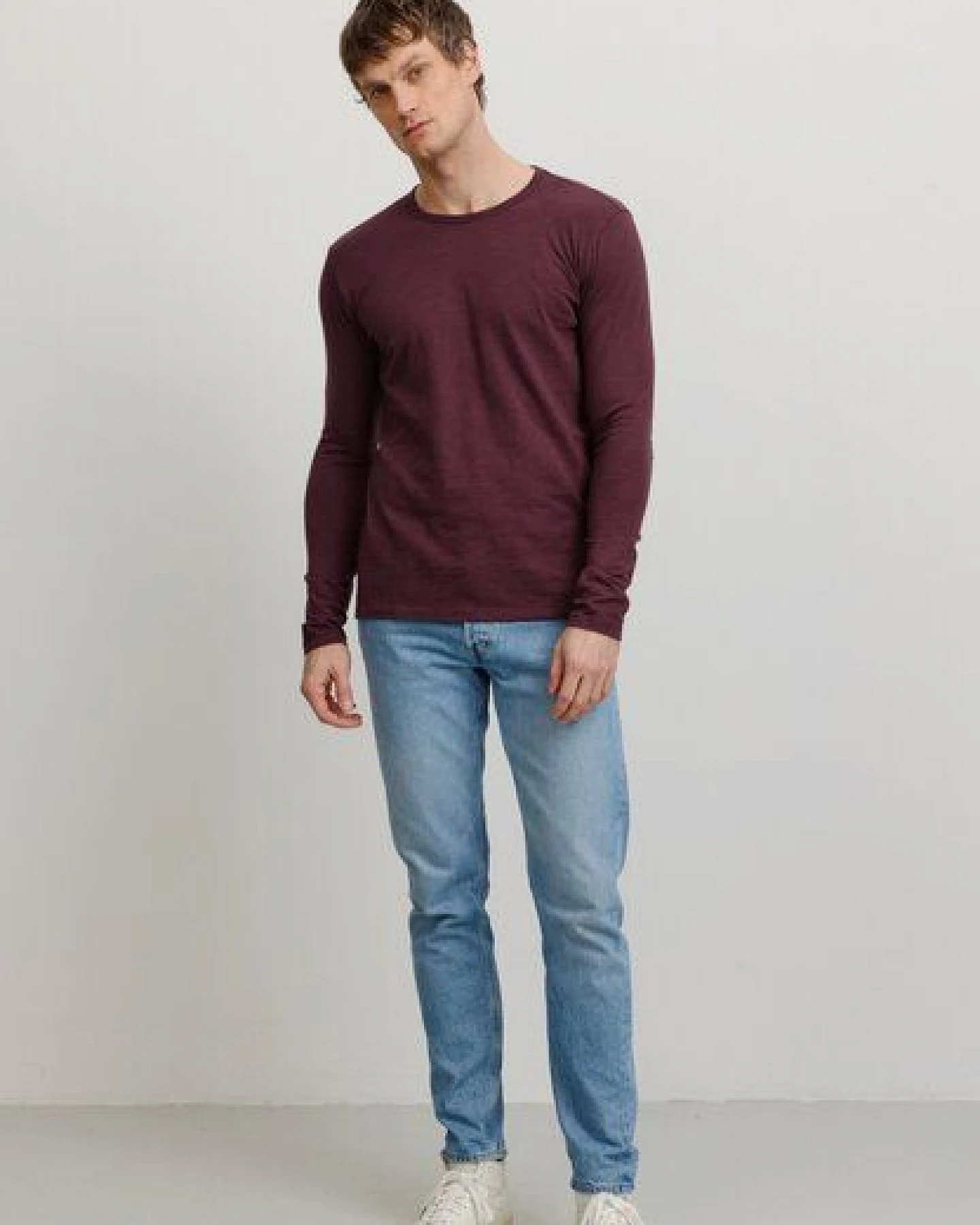 Herren Slub Longsleeve aus Bio-Baumwolle - MACA - recolution – Ansicht 2