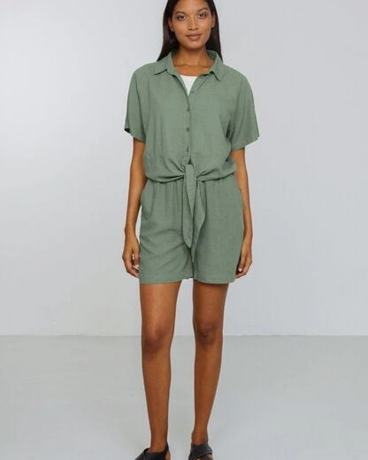 Damen Bluse aus Leinen und LENZING ECOVERO Viskose Mix - OCRA - recolution