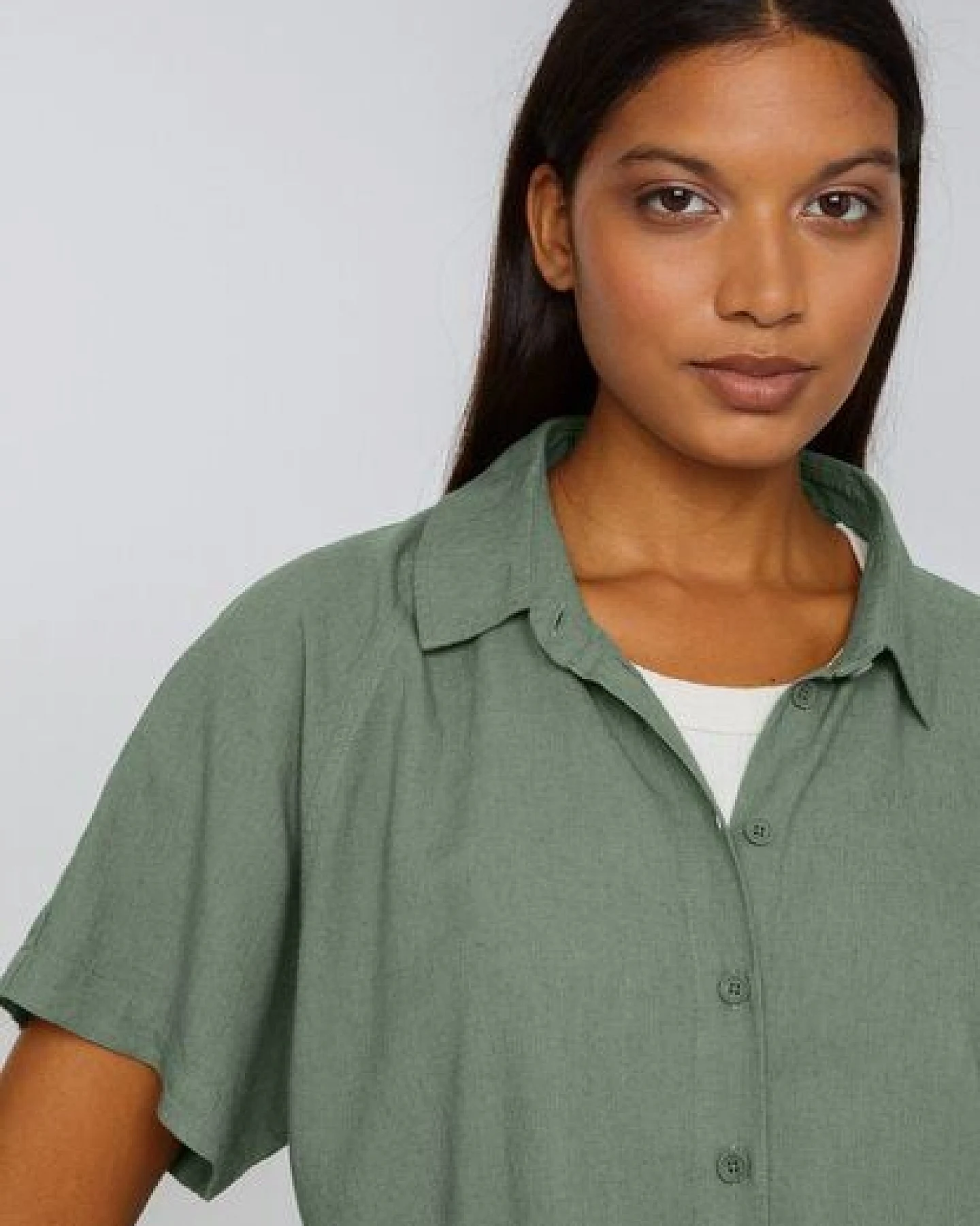 Damen Bluse aus Leinen und LENZING ECOVERO Viskose Mix - OCRA - recolution – Ansicht 3