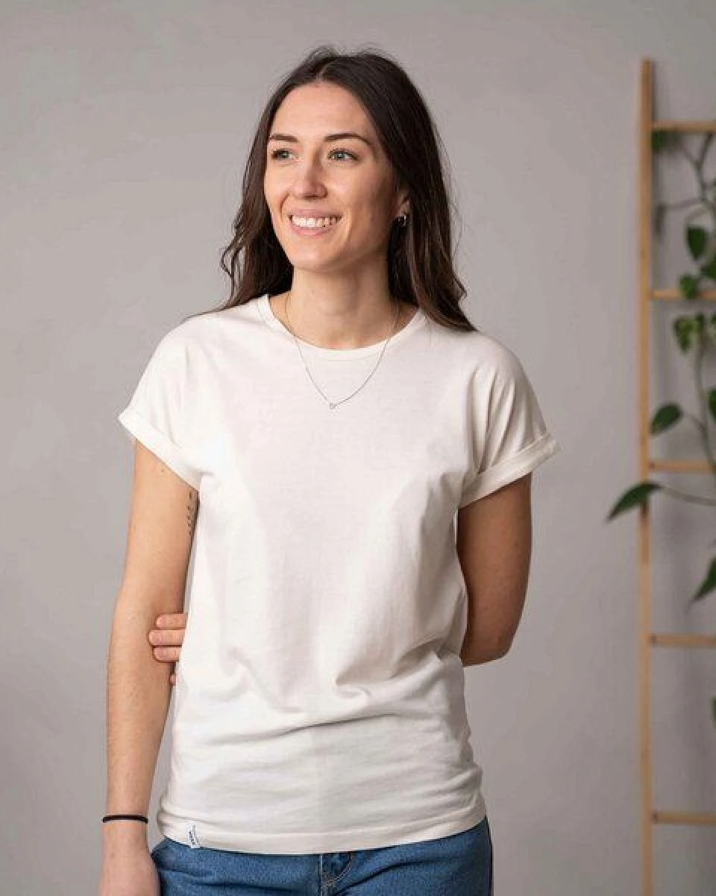 Vresh Clothing Vranziska - Kimono T-Shirt mit TENCEL (TM) Lyocell – Ansicht 2