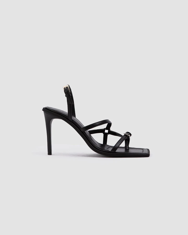 Prev Damen vegan Hochhackige Sandalen Vicki Black