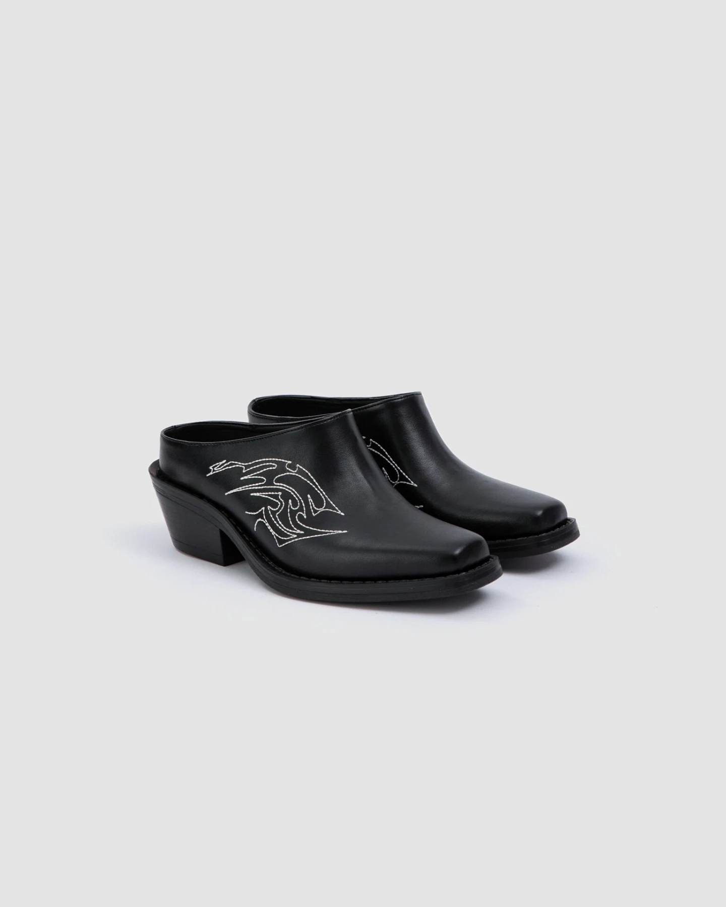Prev Damen vegan Pantolette Regan Schwarz – Ansicht 2