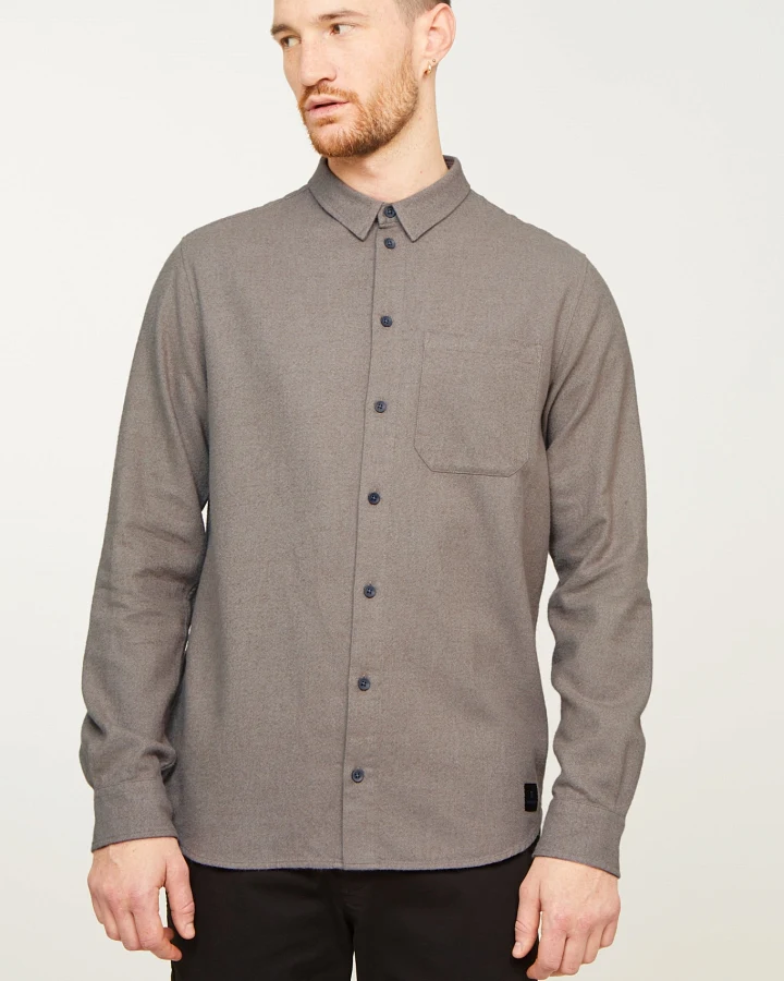 Recolution Herren vegan Hemd Bamboo Hazel Brown