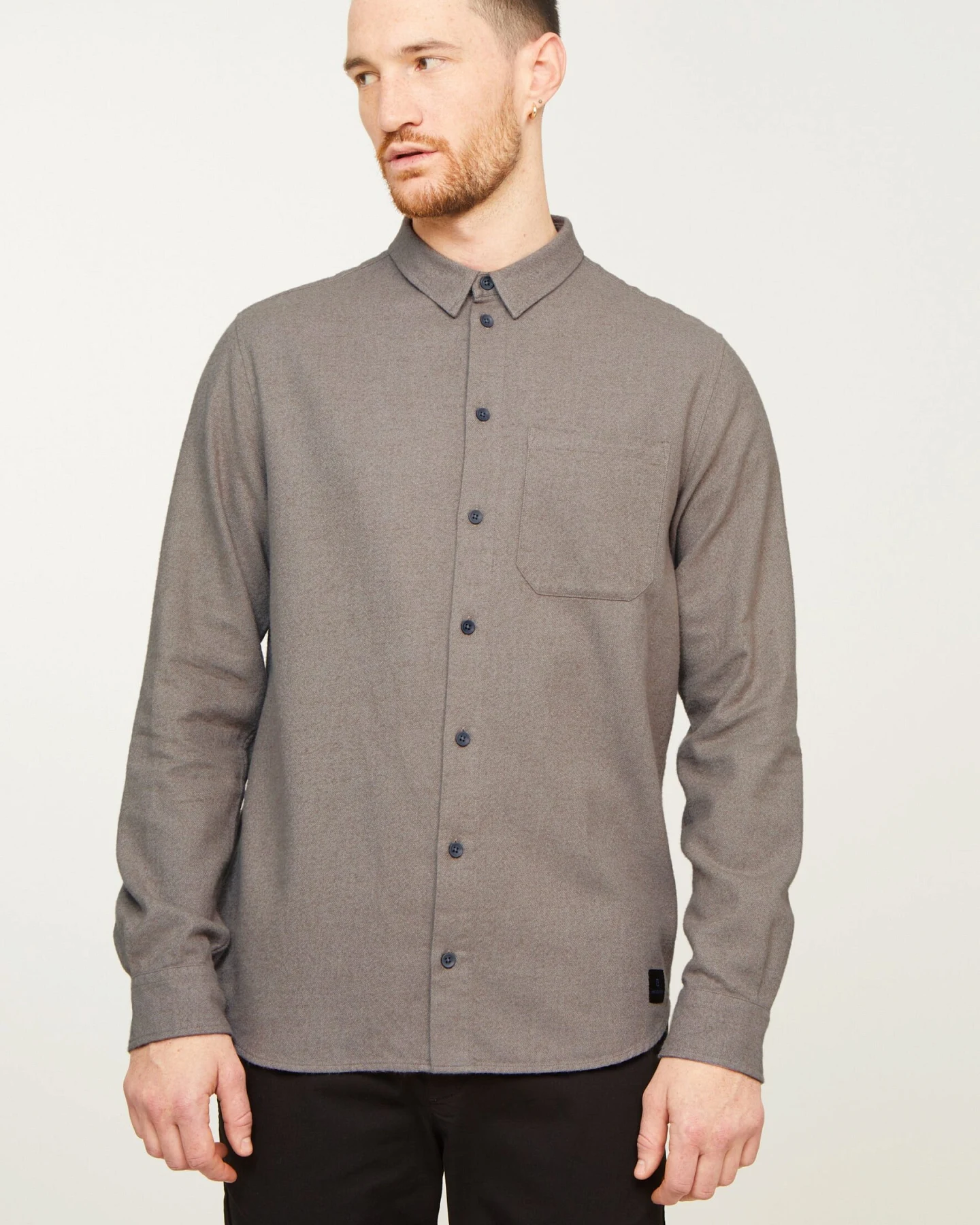 Recolution Herren vegan Hemd Bamboo Hazel Brown – Ansicht 2