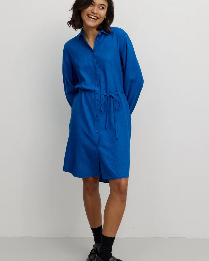 Recolution Damen vegan Kleid Melon Lapis Blau