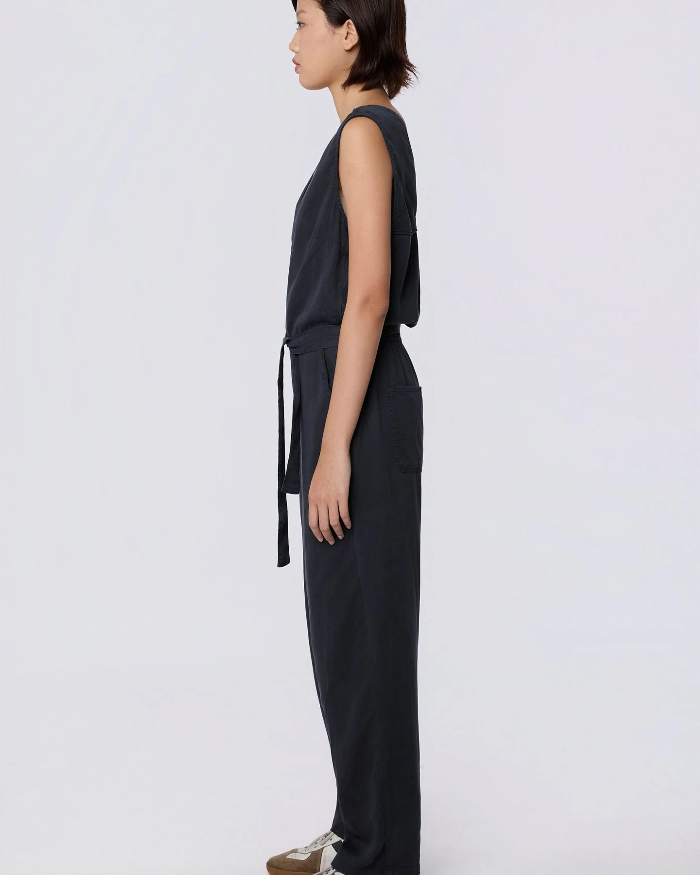 Dawn Damen vegan Strampler Dunkelblau – Ansicht 2