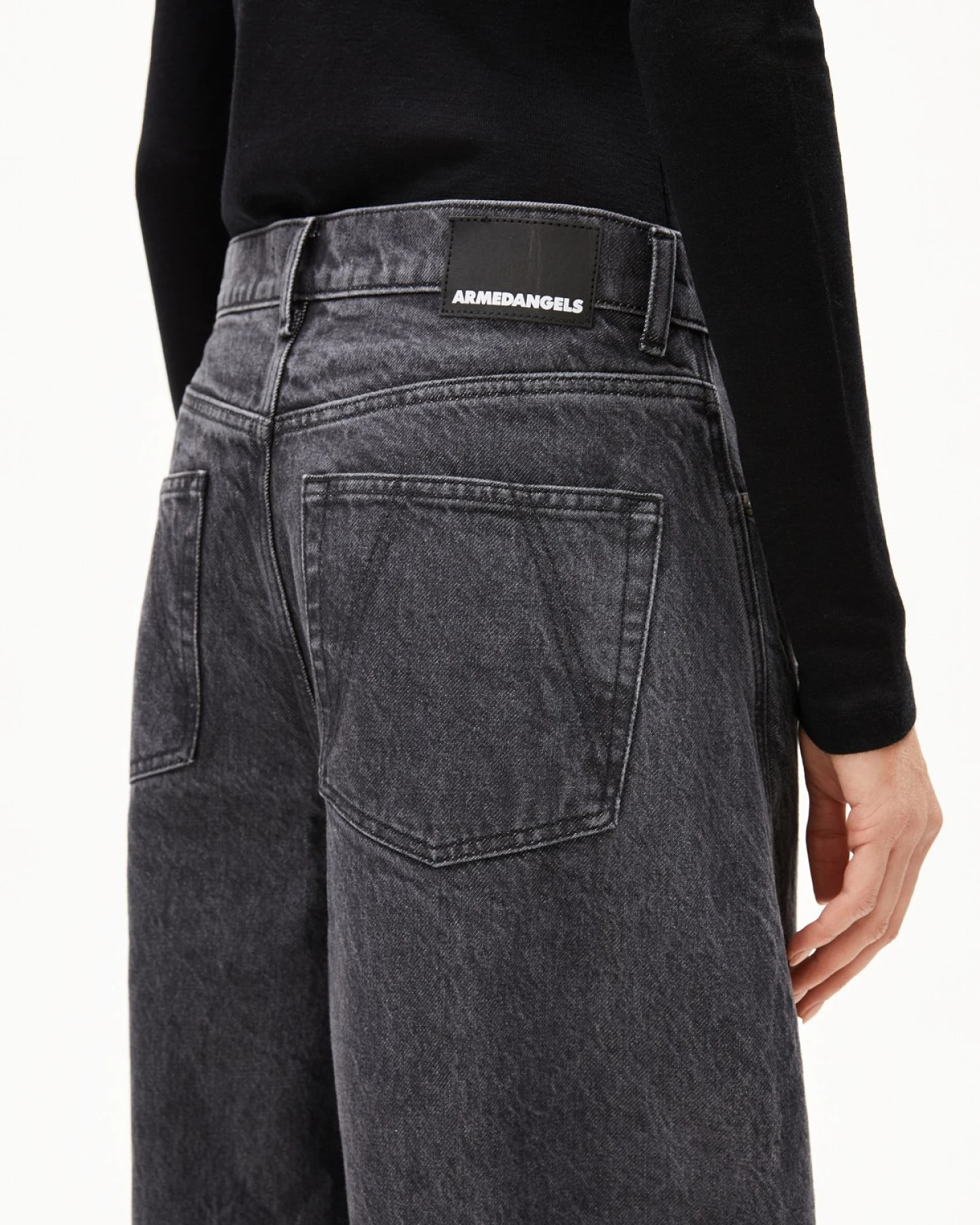 Jeans Aalthea Mid Waist Barrel Corno – Ansicht 3