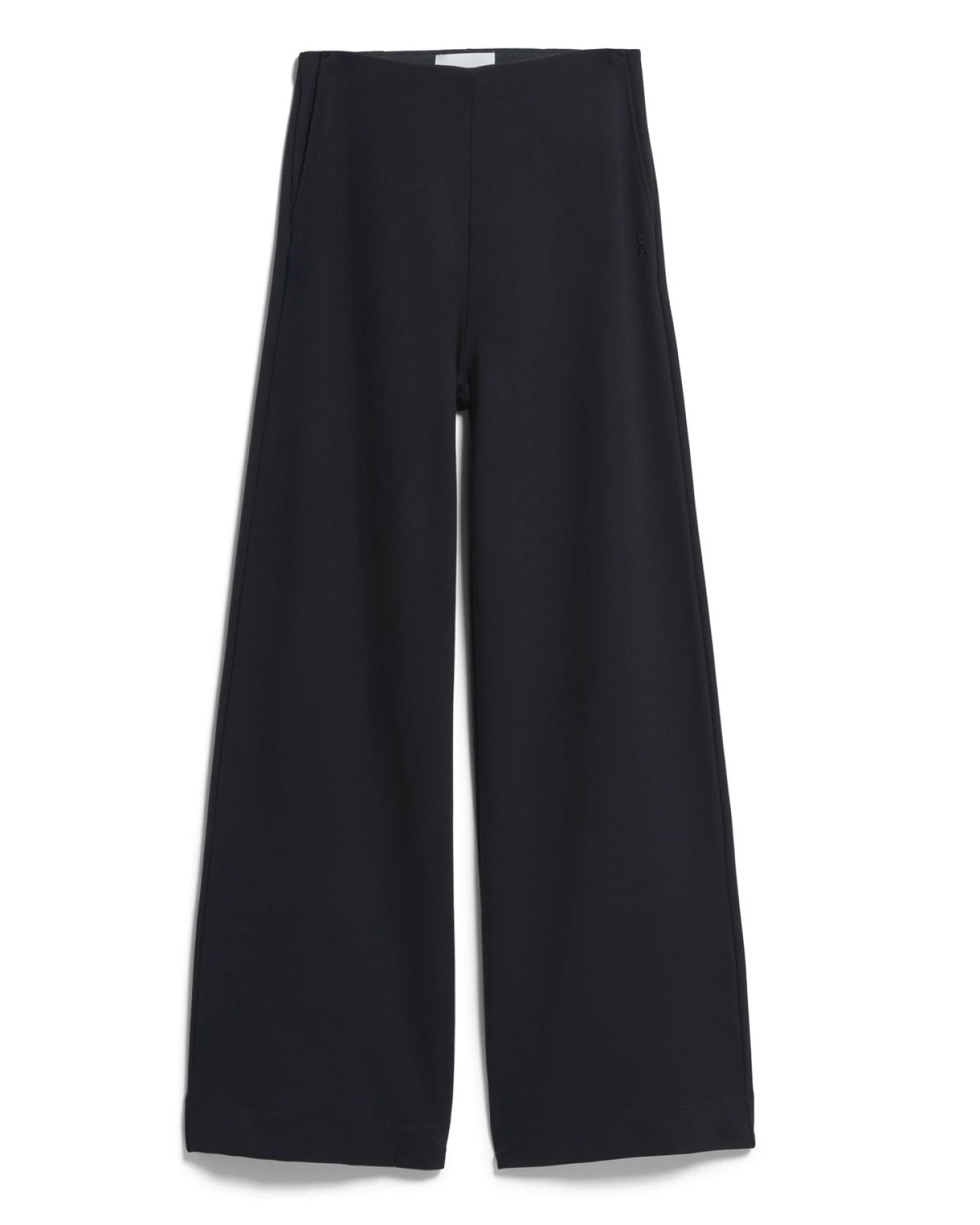 Hose Basic Jersey Wide Leg Schwarz – Ansicht 5