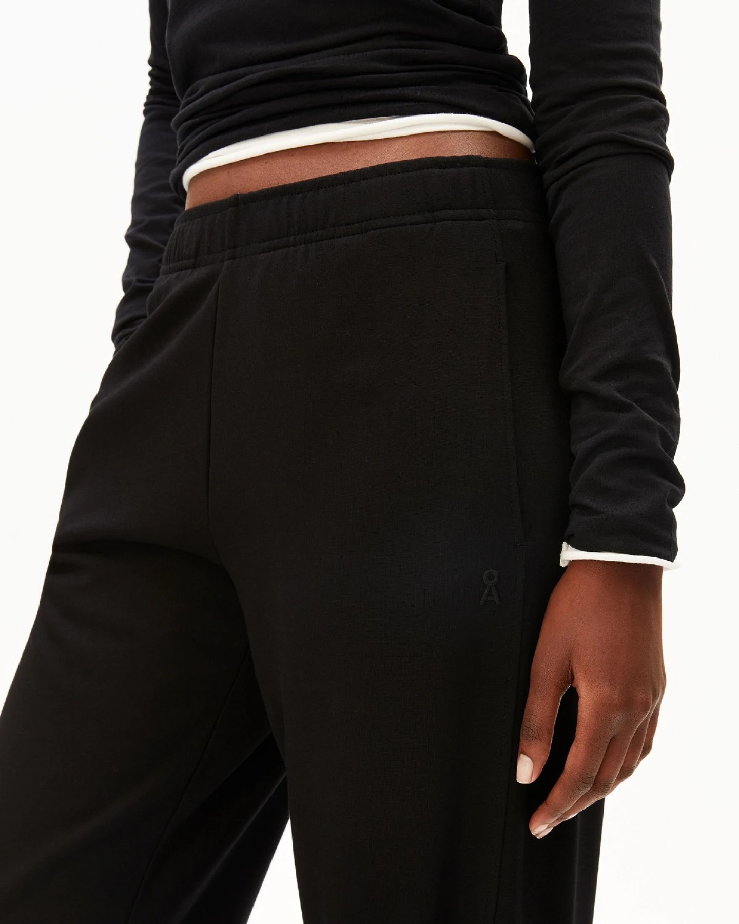 Hose Basic Jersey Barrel Schwarz – Ansicht 3