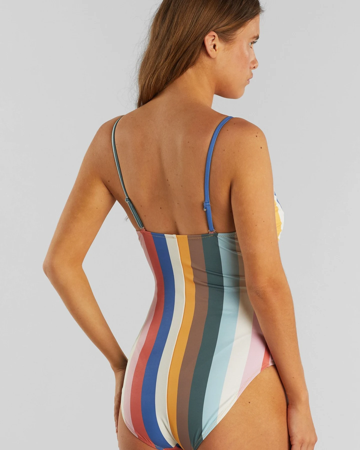 Badeanzug Klinte Stripes Multi Color Rosa – Ansicht 6