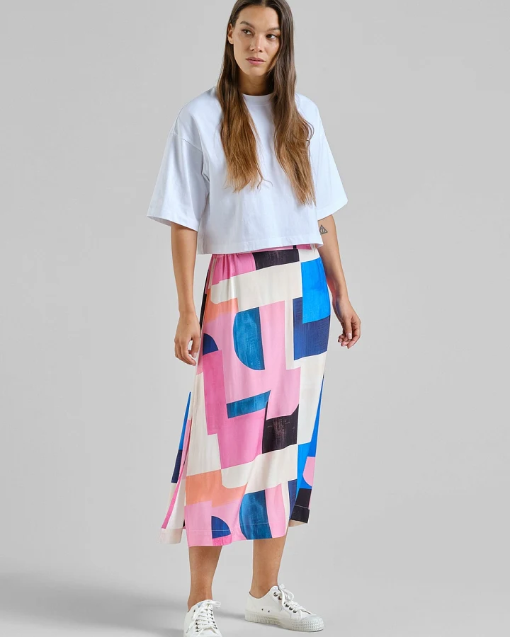 Rock Viken Abstract Block Multi Color Rosa