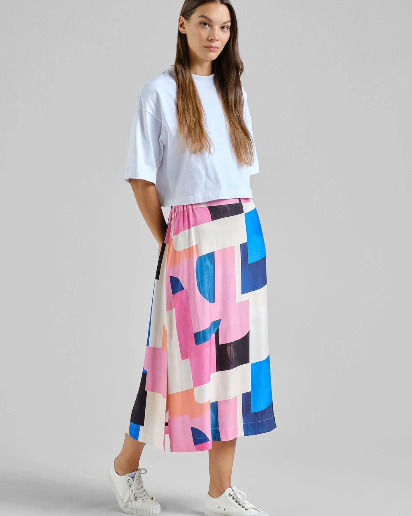 Rock Viken Abstract Block Multi Color Rosa – Ansicht 2