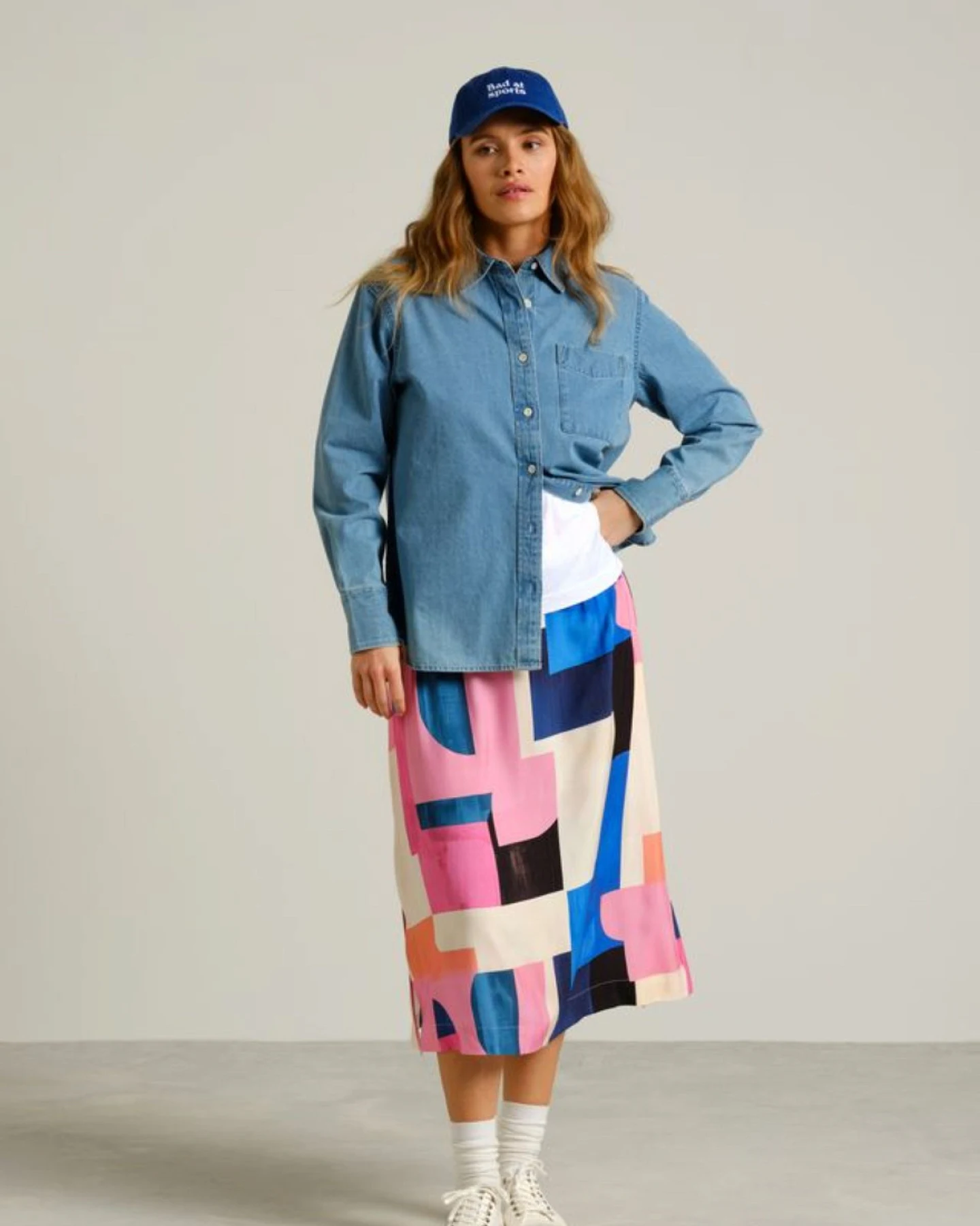 Rock Viken Abstract Block Multi Color Rosa – Ansicht 4